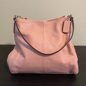 Coach Soft Leather Pink Hobo Bag